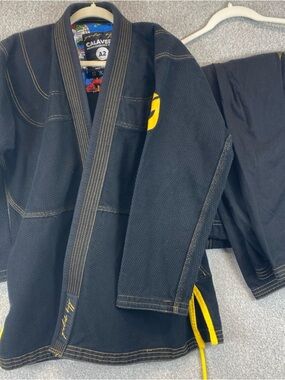 Calavera A2 Martial Arts GI jiu-jitsu workout activewear set black 2 piece